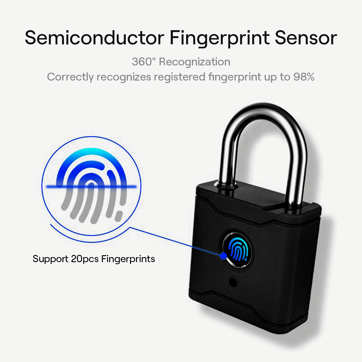 Fantom P1 Fingerprint Padlock